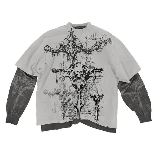 Skull Print Long Sleeve