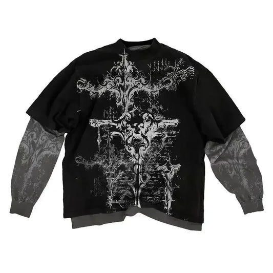 Skull Print Long Sleeve