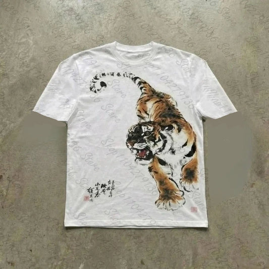 Tiger Print Graphic Tee